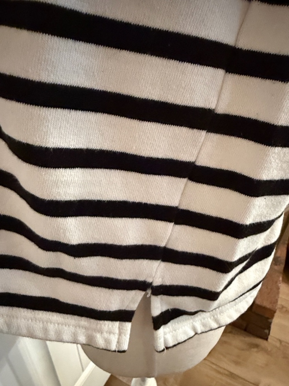 C&C California Women's Cropped Striped Half-Zip Small Pullover Top - Picture 7 of 11